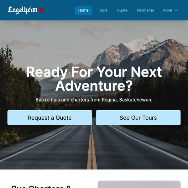 engelheim.ca website screenshot landing page